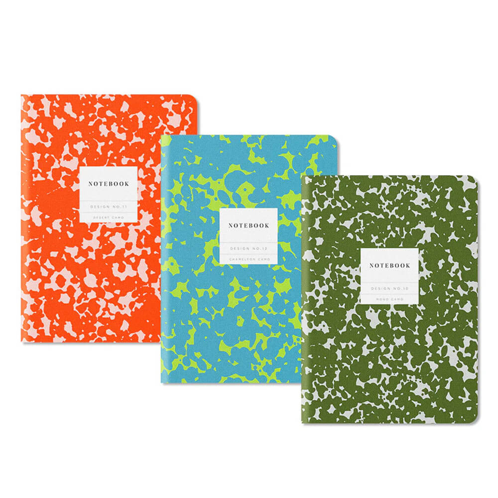 Ohh Deer Kaleido Set No.3 3 Pack Lined Notebooks A5